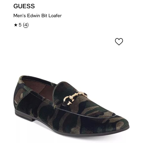 Guess Mens Edwin Bit Loafer Camouflage Slip-On Shoes US 8 - Picture 1 of 6